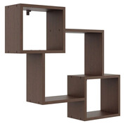 Skandynawska wisząca półka w kolorze wenge - Minis Edinos