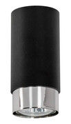 Czarna nowoczesna lampa sufitowa tuba - S686-Rayon Lumes