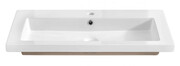 Prostokątna umywalka ceramiczna Defires 80 CM - Biała Edinos