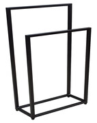 Czarny stojący wieszak na ręczniki 75 cm - Moret 5X Edinos