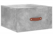 Wisząca szafka nocna szary beton - Werx Elior