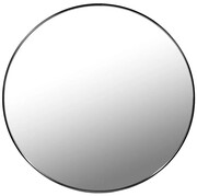 Okrągłe lustro ścienne w czarnej ramie 40 cm - Enno Edinos