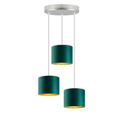 Lampa wisząca z trzema zwisami na stalowym stelażu - EX451-Ralos - 5 kolorów Lumes