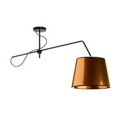 Miedziana lampa wisząca z ruchomym ramieniem - EX231-Zolico Lumes