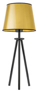 Złota lampka nocna z abażurem - EX925-Bergec Lumes