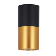 Czarno-złota lampa sufitowa tuba - D259-Cevox Lumes