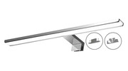 Srebrny kinkiet łazienkowy LED - N014-Folind 13,8W 60x11,5x4 cm Lumes