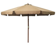 Okrągły parasol ogrodowy taupe - Sorani Edinos