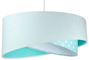 Miętowa lampa wisząca z abażurem - EXX01-Delris Lumes