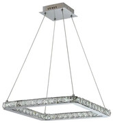 Kryształowa lampa wisząca kwadrat LED - V072-Emarox Lumes