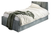 Szare łóżko z pojemnikiem Barnet 6X - 3 rozmiary 120x200cm Elior