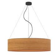 Lampa wisząca z fornirowym abażurem 80 cm - EX323-Sondra - kolory do wyboru Lumes
