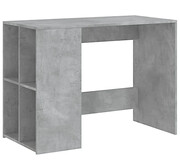 Szare biurko z regałem w kolorze beton - Jova Edinos