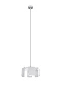 Biała designerska lampa wisząca loft - EX584-Gleni Lumes