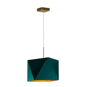 Pojedyncza lampa wisząca ze złotym stelażem - EX309-Xafi - 5 kolorów Lumes