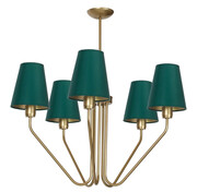 Duży pięcioramienny metalowy żyrandol - K427-Tino Lumes