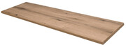 Długi blat łazienkowy w kolorze dębu 180 cm - Ralfo 5X Edinos