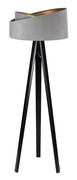 Szaro-czarna nowoczesna lampa stojąca trójnóg - S025-Bredi Lumes