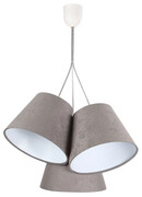 Szaro-biała lampa wisząca dzwonki - EXX68-Corvus Lumes