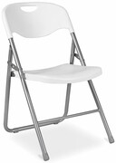 Białe krzesło składane na taras - Arys 4X Elior