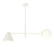 Biała nowoczesna lampa sufitowa - D139-Upin Lumes