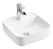 Biała ceramiczna umywalka nablatowa - Ravis 3X Edinos