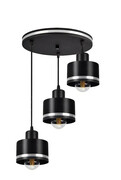 Nowoczesna lampa wisząca z trzema kloszami - V129-Torini Lumes