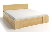 Drewniane łóżko z szufladami Verlos 6X - 5 rozmiarów 160x200cm Elior