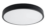 Czarny duży plafon LED okrągły 60 cm - A603-Liptos Lumes
