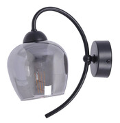 Czarno-grafitowa klasyczna lampa ścienna - A568-Bira Lumes