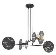 Czarna wisząca lampa w stylu industrialnym - D152-Welisa Lumes