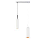 Podwójna lampa wisząca z chromowanym stelażem - EX373-Mave - 5 kolorów Lumes