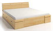 Drewniane łóżko z szufladami Ventos 5X - 5 ROZMIARÓW 120x200cm Elior