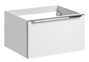 Biała wisząca szafka pod umywalkę - Ebra 4X 60 cm Elior