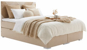 Łóżko boxspring z zagłówkiem Murowis 140x200 - 32 kolory Edinos