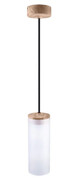 Czarna lampa wisząca tuba pojedyncza - S236-Devan Lumes
