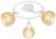Biała nowoczesna potrójna lampa sufitowa - K089-Misero Lumes