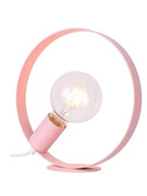 Różowa lampa stołowa koło - V057-Solaris Lumes