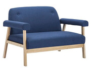 2-osobowa sofa tapicerowana Uxis 2B - granatowa Edinos