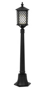 Czarna lampa stojąca słupek do ogrodu - A447-Kimos Lumes