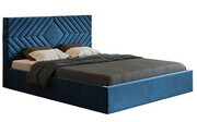Tapicerowane łóżko 120x200 Clemont 4X - 36 kolorów + materac piankowy Contrix Superb Elior