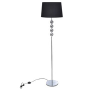 Czarna stojąca lampa podłogowa w stylu glamour - EX03-Szerri Lumes