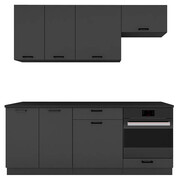 Komplet szafek kuchennych grafit - Coleo 27X Edinos