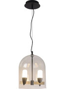 Czarna lampa wisząca dwa ptaki - V032-Bonero Lumes