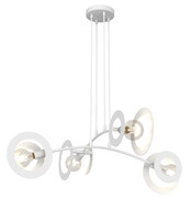 Biała regulowana lampa wisząca - D156-Rosiwo Lumes