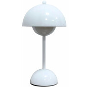 Biała lampa stołowa stylu retro - K617-Wigo Lumes