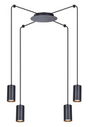 Industrialna czarna lampa wisząca pająk - S781-Rixton Lumes