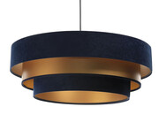Granatowo-złota lampa wisząca glamour - S442-Contigo Lumes