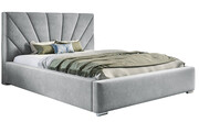 Tapicerowane łóżko z pojemnikiem 180x200 Rayon 3X - 36 kolorów + materac piankowy Contrix Superb Elior