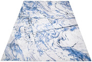 Niebieski marmurowy dywan nowoczesny do sypialni - Valano 3X 160x230 Profeos